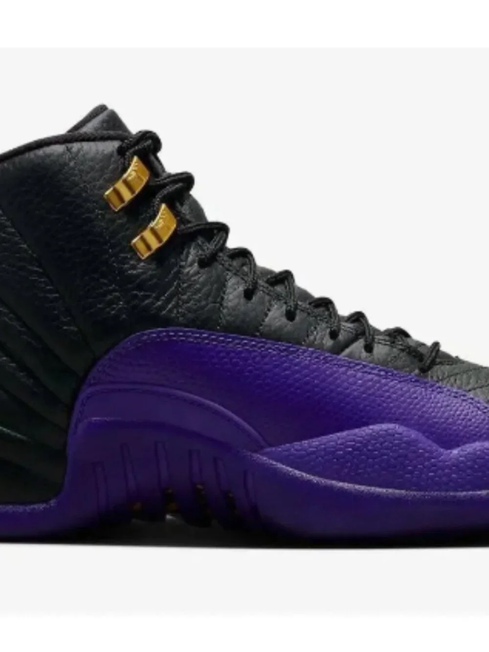 Air Jordan 12 Retro Men's Black Purple Basketball Shoes